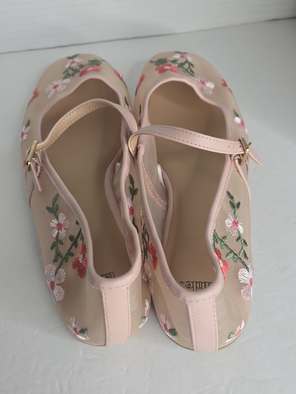 Women's Elsa Floral Mesh Mary Jane Flats Wild Fable Size 9 - Picture 5 of 8